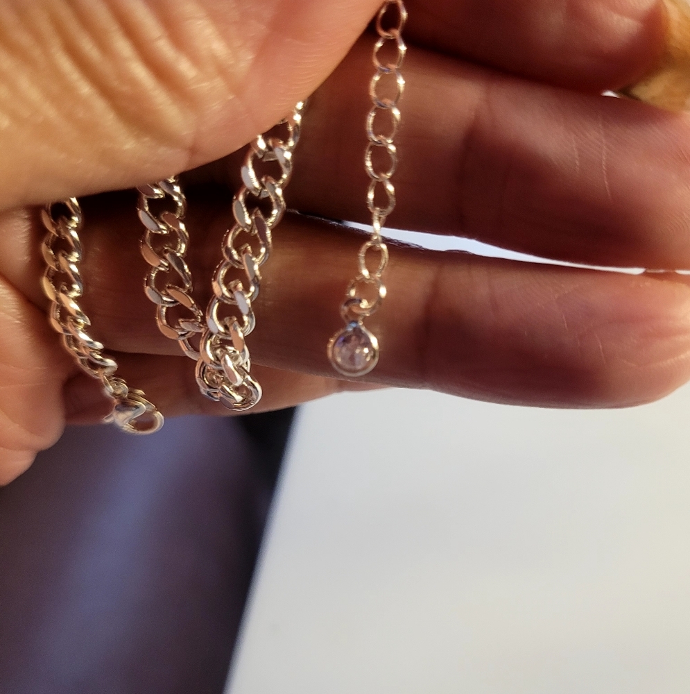 Silver Chain Anklet Set - Picture 3 of 8